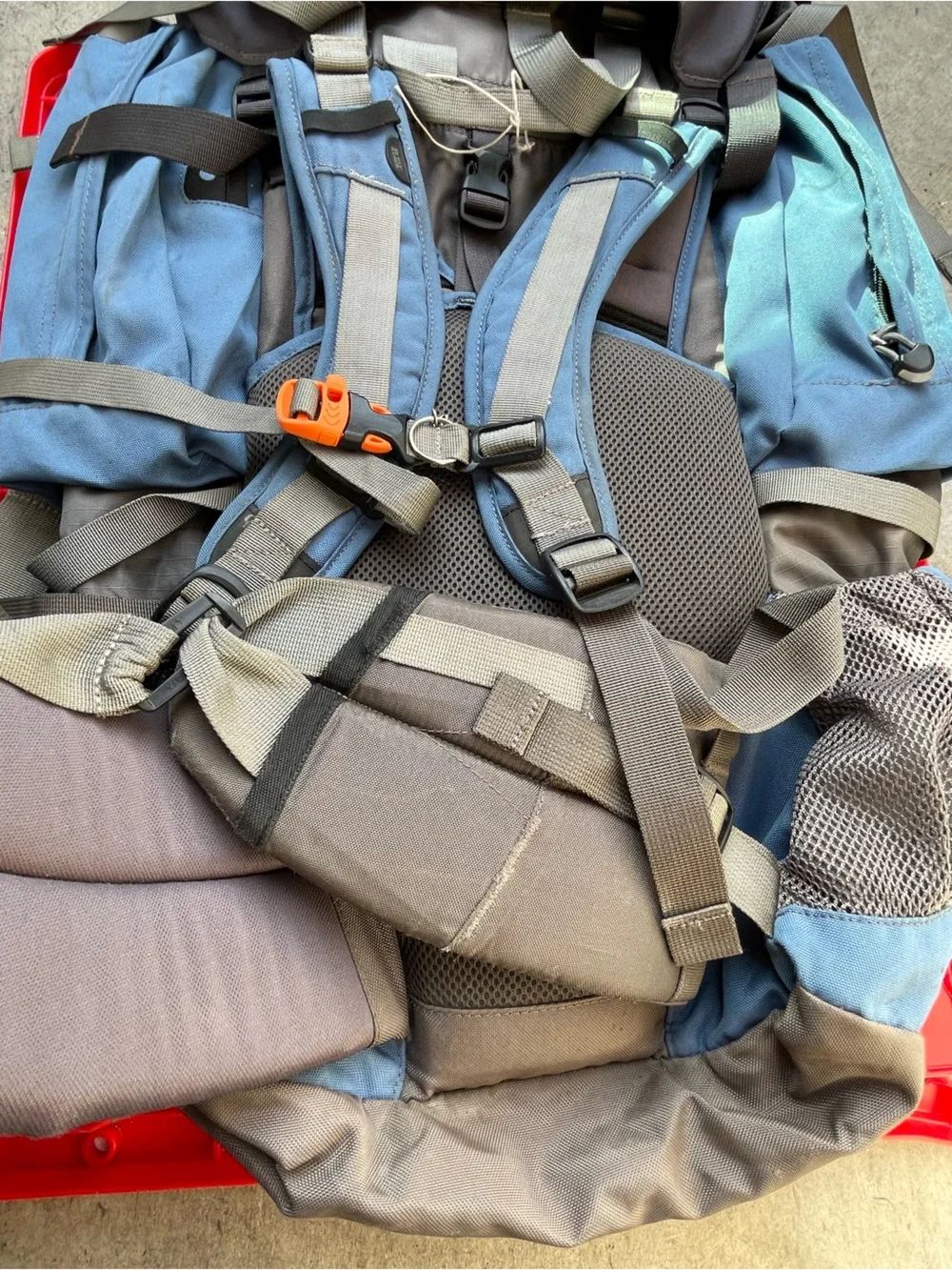 Unbranded Blue and Gray Men's Travel Backpack